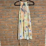 LUNIK  Wild Bloom Dress womens‎ Medium Tie Dye Sleeveless Summer Pastel Flowy Photo 1