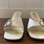 Touch Ups Ivory  Wedding Shoes 6M Buckle And Rhinestones. Photo 3