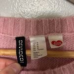 Divided By H&M Pink Fuzzy CareBear Cropped Sweater Size M Photo 3