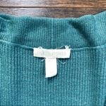 Eileen Fisher • Slouchy Cardigan sweater open teal Tencel silk organic cotton Photo 3