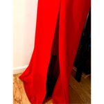 Windsor  red dress home coming prom size 5 off the shoulder with a slit Photo 5