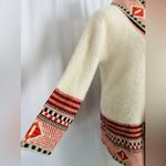 Maxsport Women's Long Cardigan Sweater Tribal or Aztec Pattern (681) Red Size M Photo 4
