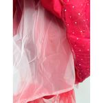 Jessica McClintock Gunne Sax Dress XS Red Strapless Prom Tulle Bow Vintage READ Photo 5