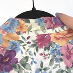 American Vintage Vintage Floral Coastal Grandma Garden Party Button Down Gauzy Shirt Petite Large Photo 7