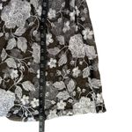 Julia Jordan Womens Gray Floral Embroidery Long Jacket Photo 4