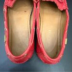 Coach Tassel Loafers Pinkish Red Pebbled Leather Women’s Loafers Size 7.5B Photo 7