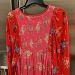 💕SPELL & THE GYPSY💕 Solstice Boho Midi Dress ~ Salsa Rose Large Red Photo 12