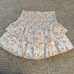 Intermix  Mariah Ruffled Floral Voile Mini Skirt In Multi- Size Medium Photo 4
