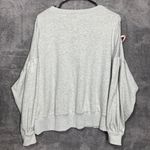 Peach Love California Women’s Sweatshirt Gray Pullover Studded Bow Detail Size S Photo 6