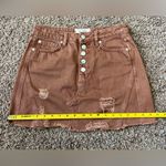 We The Free FREE PEOPLE   Denim Buttoned Mini Skirt Sz 26 Photo 6