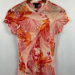 The Limited  Womens Tropical Print Short Sleeve Top  Size S Photo 0