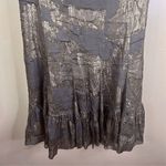 Anna Sui Klimt Print Metallic Burnout Velvet Metallic Clip Jacquard Dress Size 4 Photo 2