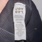 JoyLab Black High Rise Ribbed Waist Seamless Ankle Length Athletic Leggings Photo 4