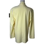 Norma Kamali Oversized Single Breasted Jacket in Butter Yellow Small New blazer Photo 7