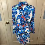 MAHI GOLD Floral Tropical Long Sleeve Dress 5% Spandex Photo 5