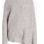 All Saints Selena Asymmetric Sweater, Alpaca Wool, Grey Melange Size S New w/Tag Photo 6