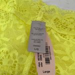 Victoria's Secret Victoria’s Secret Lace Cheeky Bright Yellow Womens Size  Large Photo 2