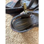 Lucky Brand  Dark Brown Multi Plaid Closed Toe Block Heel Shoes Academia Womens 6 Photo 15