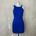 Halston Heritage Sleeveless Ponte Dress in Cobalt Blue Size US 2 Photo 9