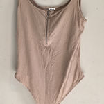 Garage  Taupe Ribbed Top Photo 0