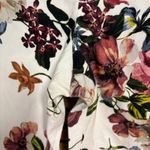 ZARA  White Floral Dress Pants Size 8‎ Photo 5