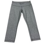 Lululemon Womens Size 10 Mid Rise Cropped Athletic Leggings Heathered Gray Sport Photo 0