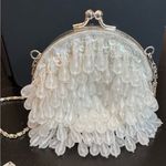 Dainty White Beaded Clutch Photo 8