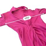 ZARA  Satin Twist Front Long Sleeve Mini Shirt Dress Size Extra Small Photo 8