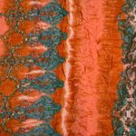 Alberto Makali Top Womens L Crinkle Boho Floral Embroidered Mixed Print Blouse Photo 4