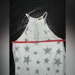 Show Me Your Mumu White and Silver Star Mini Dress Photo 2