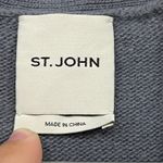 St. John  Womens Blazer Jacket Small Wool Cashmere Gray Button Tweed Designer Photo 1