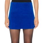 frame denim Frame Velvet Seamed Stretch Mini Skirt Bluette Size 6 NWT Photo 1