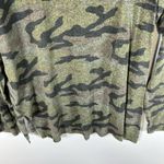 American Eagle Soft & Sexy Plush Green Camo Long Sleeve Knit Crewneck Shirt M Photo 9