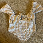 Pretty Little Thing  Floral Boned Bardot Crop Top Photo 0