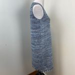 Anthropologie  Holding Horses Blue Fringed Kint Sweater Dress Small Photo 8