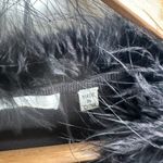 Max Studio Vintage Y2K Small Sweater Feather Trim Black Long Sleeve Rayon Blend Photo 8