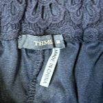 THML  Crochet Lace Floral‎ Shorts Pull On Navy Blue 100% Cotton Women Size Medium Photo 6