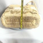 Nine West Straw Woven Tote Bag Floral Raffia Beach Summer Boho Handbag Photo 8