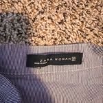 ZARA  Woman Striped Mini Dress‎ Sleeveless Ruffle Hem Casual Blue No Size Listed Photo 1