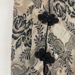 Vintage 1990s Floral Black & Gold Mini Wrap Skirt Womens M 90s Asian Inspired Size M Photo 5