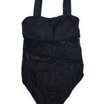 DKNY  Swim Women's 10 Black Mesh One Piece Swimsuit with Classic Tank Design Photo 0