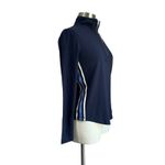 Ralph Lauren Lauren Blue Lightweight Jersey Quarter Zip Pullover Sweater Size S Photo 2