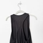 Athleta [] Black Grid Knit Singlet Side Slit Workout Tank Top NWT Size Large L Photo 5