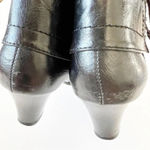 Aerosoles  Black Leather Ankle Boot Corset Detail Size 10 Women’s‎ Round Toe Goth Photo 7