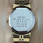 Seiko  Ladies Watch Vintage Gold Plated Bracelet, Hands, and Round Dial Photo 6
