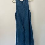 Y2k Loose Denim Midi Dress Blue Size M Photo 6