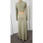 Significant Other Women's Long Sleeve Cutout Wrap Maxi Dress Sage Green Size 4 Photo 2