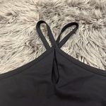Free People  Intimately Cross My Heart keyhole halter thong bodysuit black XL Photo 8