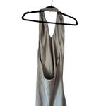 Show Me Your Mumu women jasmine halter midi dress moss green luxe satin small Photo 7