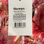 Showpo GENEVE RING CUT OUT LONG SLEEVE MINI DRESS IN NYLENE PINK FLORAL Sz 12 Photo 10